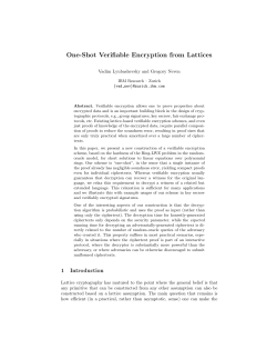 One-Shot Verifiable Encryption from Lattices