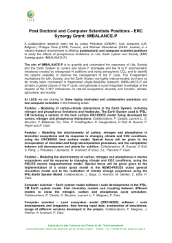 Post Doctoral and Computer Scientists Positions - Imbalance-P