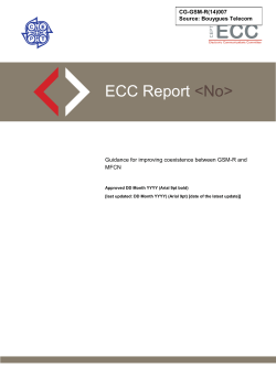 Draft ECC Report GSM-R