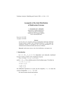 Asymptotic of the Joint Distribution of Multivariate Extrema