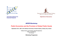 Public Economics and the Provision of Global