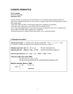 disjoint(X) iff for every x1, x2 &Icirc; X: x1 u x2 = 0