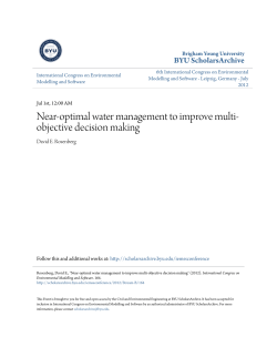 Near-optimal water management to improve multi
