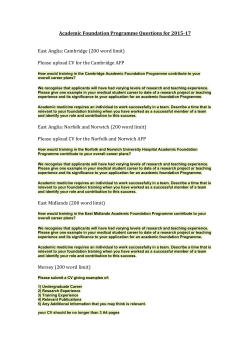 Academic Foundation Programme Questions 2015