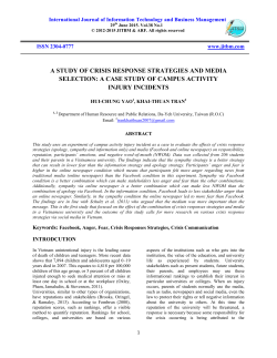 a study of crisis response strategies and media selection
