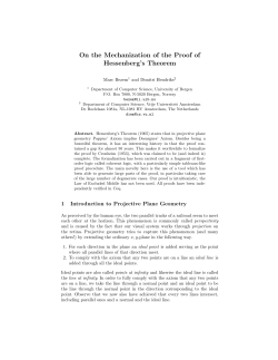 On the Mechanization of the Proof of Hessenberg`s Theorem