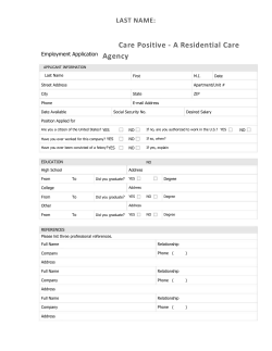Pre-Employment Phone/ Written Reference Request