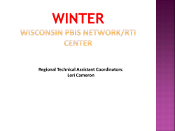 Power Point - Wisconsin PBIS Network