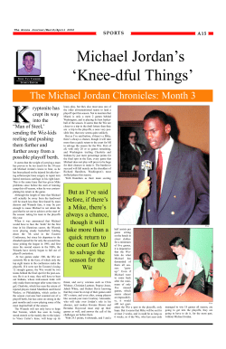 Michael Jordan`s `Knee