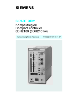 SIPART DR21 Kompaktregler
