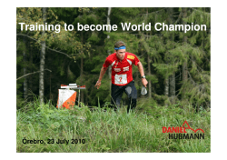 Training to become World Champion