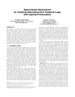 Agent-based Abstractions for Verifying Alternating