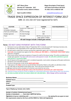 All stall charges include 2 Adult gate entries