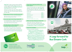 A Leap forward for Bus Éireann Cork