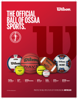 practice the ball you`ll play. get it at wilson.com #mywilson