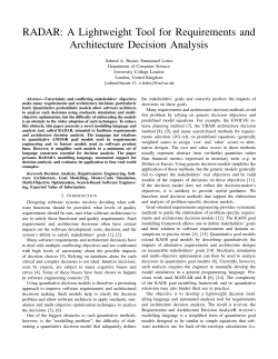 RADAR: A Lightweight Tool for Requirements and