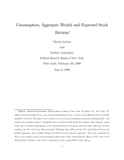 Consumption, Aggregate Wealth and Expected Stock Returns