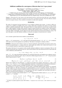 Sufficient conditions for convergence of discrete-time