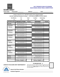 score sheet - PA Bar Association
