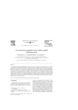 An asynchronous algorithm on the NetSolve global computing system