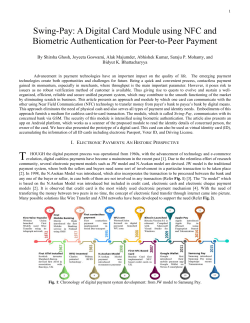 Swing-Pay: One Card Meets All User Payment and Identity Needs: A