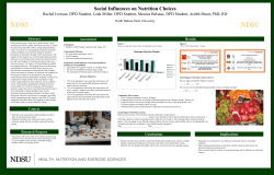 Social Influences on Nutrition Choices