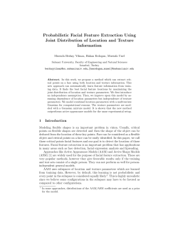 Probabilistic Facial Feature Extraction Using Joint Distribution of
