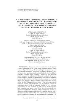 a two-stage information-theoretic approach to modeling landscape