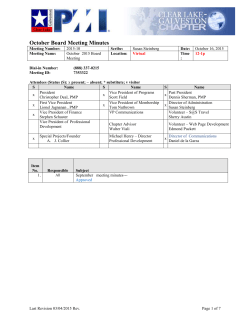 Oct2015 Board meeting minutes