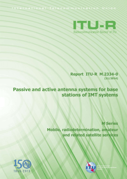 5 Technical and operational aspects of active antenna systems