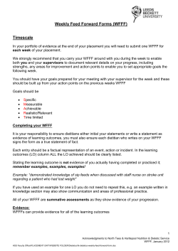 Placement C: Assessment Tool for Team Working