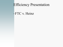 Efficiencies - US Chamber of Commerce