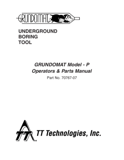 g`mat p manual 11.06 - TT Technologies, Inc.