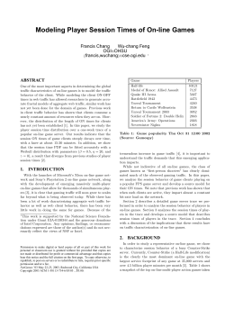 Modeling Player Session Times of On-line Games