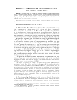 FARKAS-TYPE RESULTS WITH CONJUGATE FUNCTIONS 1