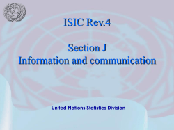 ISIC Rev.4 - Section J - United Nations Statistics Division