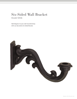 Six-Sided Wall Bracket - American Gas Lamp Works