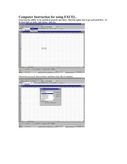 Excel Information