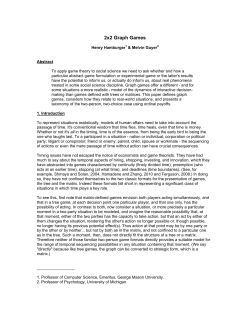 2x2 Graph Games - GMU CS Department