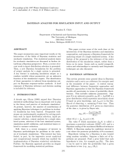 Bayesian Analysis for Simulation Input and Output