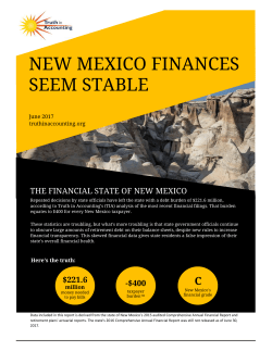 new mexico finances seem stable