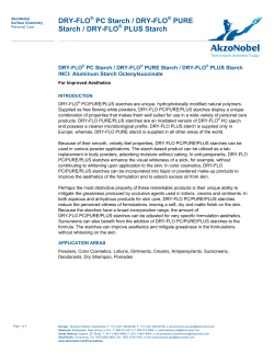 DRY-FLO PC/ PURE/ PLUS Technical Service Bulletin