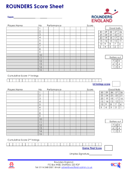 ROUNDERS Score Sheet