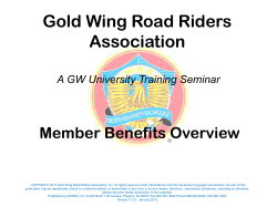 Member Benefits Overview - GWRRA