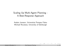 Scaling Up Multi-Agent Planning - A Best