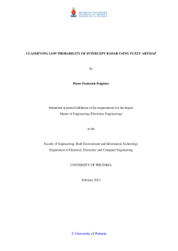 Classifying Low Probability of Intercept Radar using Fuzzy ARTMAP