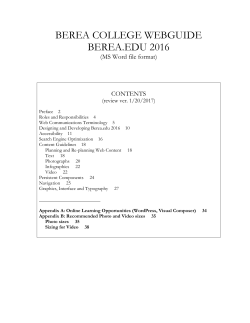 Berea.edu 2016 - Berea College