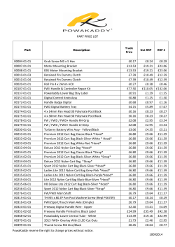 PowaKaddy reserve the right to change prices without notice