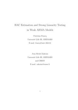 HAC Estimation and Strong Linearity Testing in Weak ARMA
