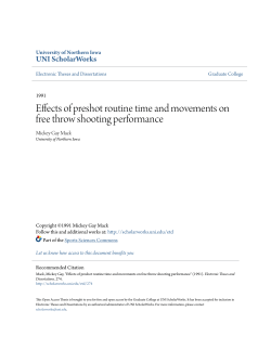 Effects of preshot routine time and movements on free throw